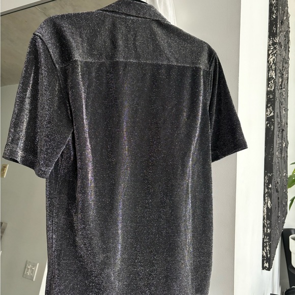 Metallic short sleeve shirt men’s medium from ASOS - Picture 6 of 6